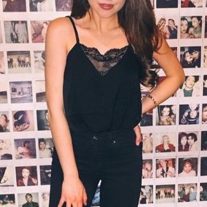 H&M Black Lace Tank Top